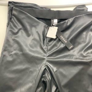 H&M Divided vegan faux leather pants!